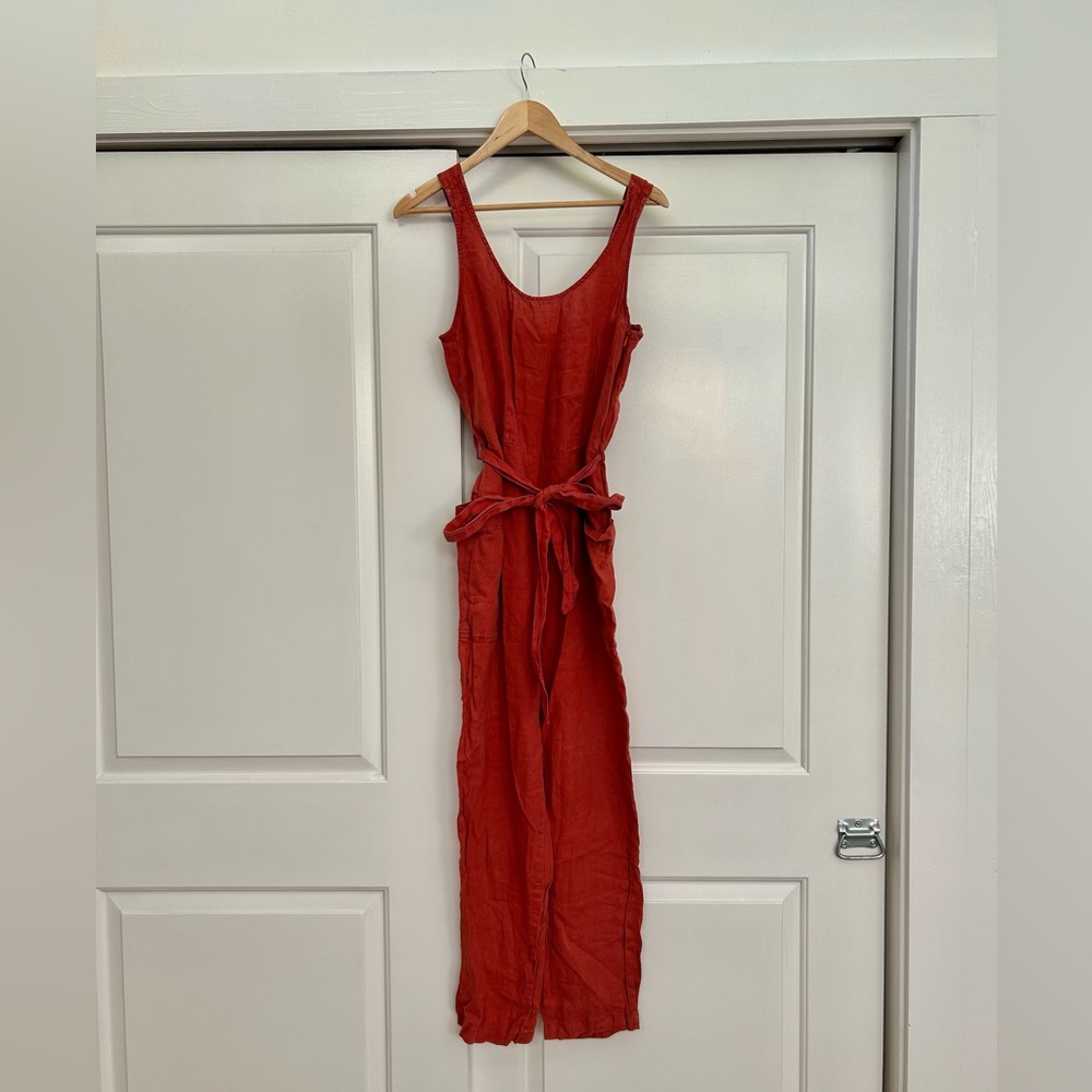 Rachel Zoe 100% Linen Jumpsuit - Size S